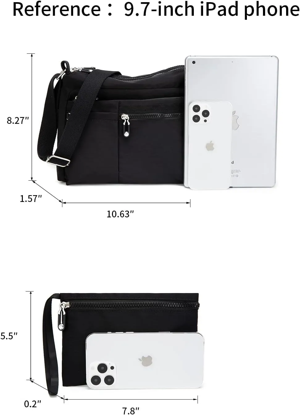 ETidy Crossbody Bag For Women Waterproof Lightweight Casual Shoulder Handbag Purse