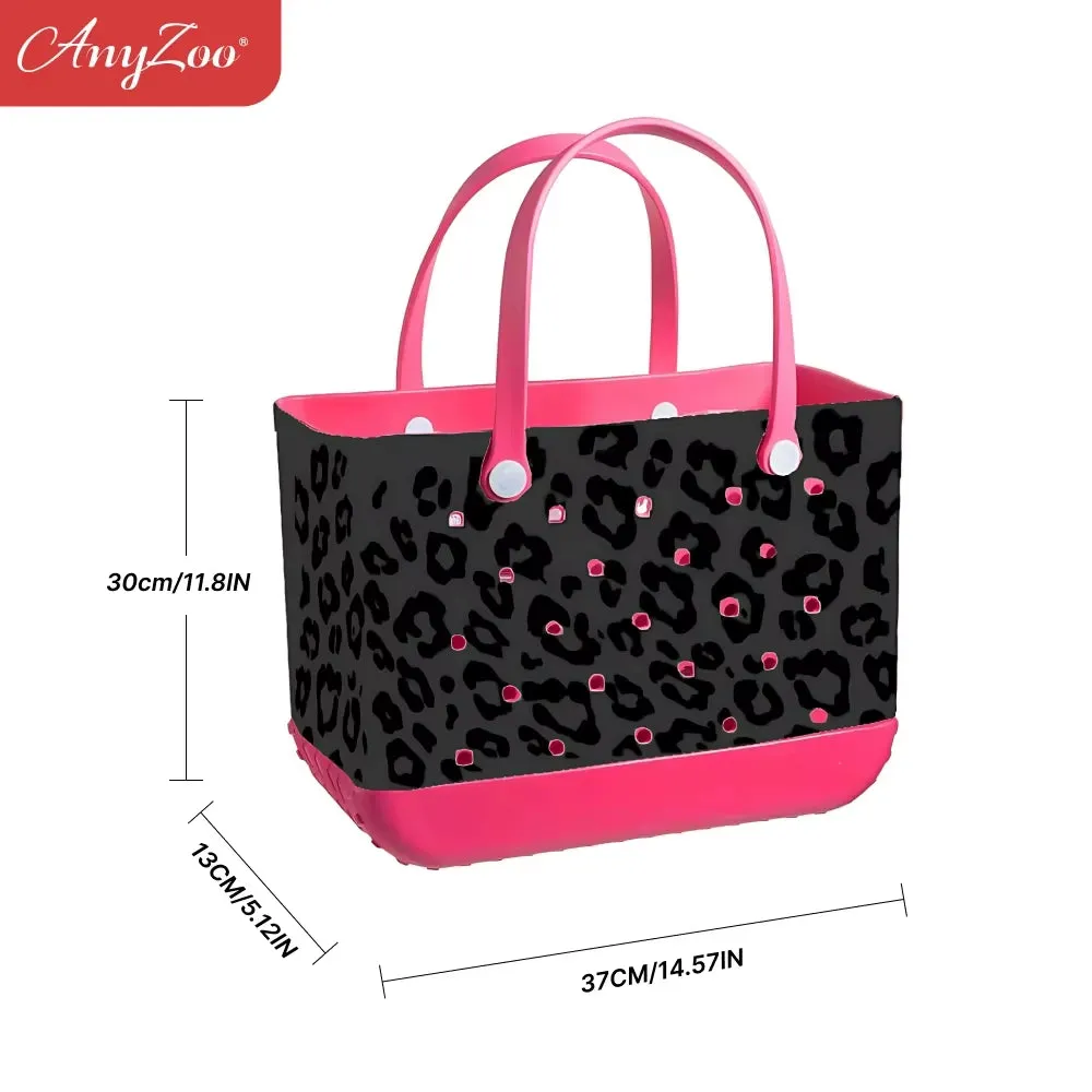 Eva Plastic Printed Tote Bag Waterproof Travel Handbag Women'S Beach Sports Bag Printed Handbag Family Bag Outdoor Beach Bag