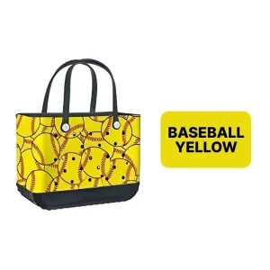 Eva Plastic Printed Tote Bag Waterproof Travel Handbag Women'S Beach Sports Bag Printed Handbag Family Bag Outdoor Beach Bag