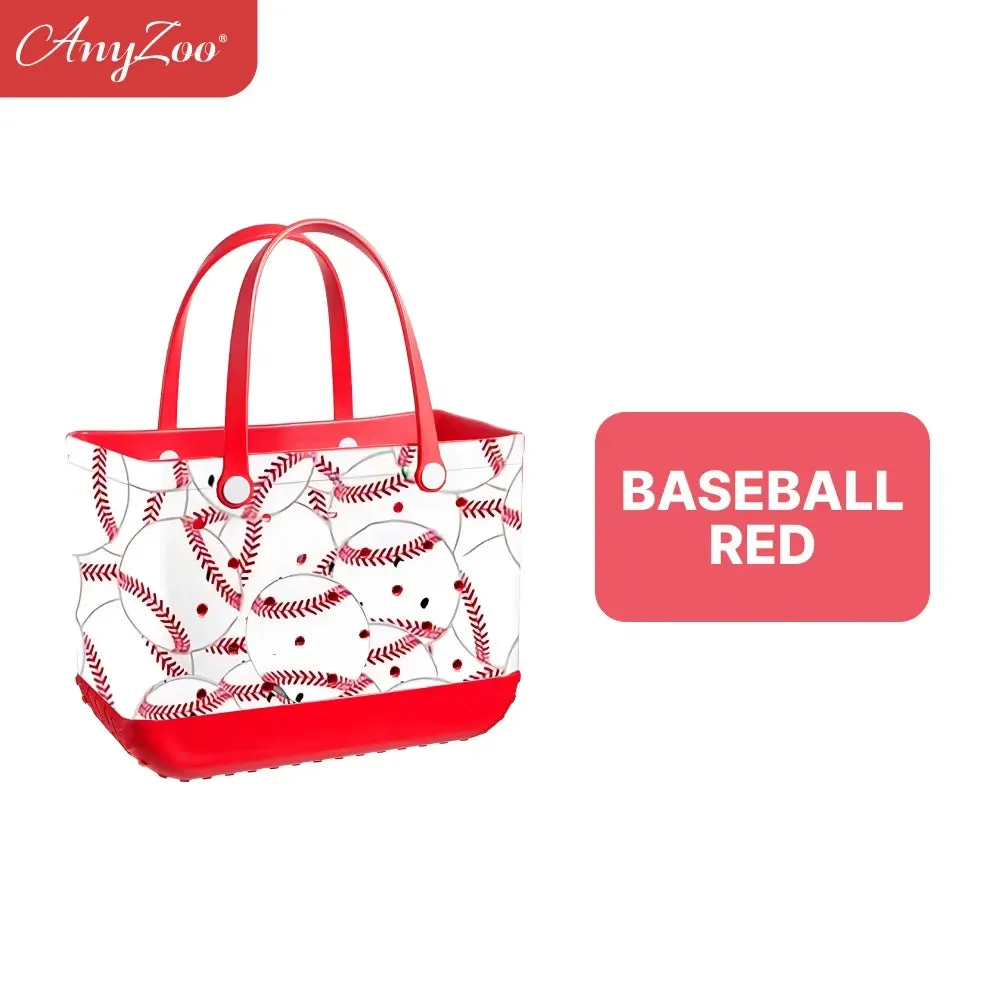 Eva Plastic Printed Tote Bag Waterproof Travel Handbag Women'S Beach Sports Bag Printed Handbag Family Bag Outdoor Beach Bag