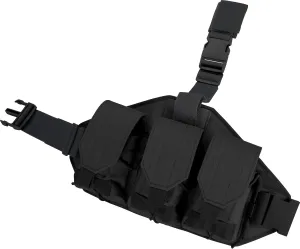 Evike Matrix Triple Mag Quick Draw Hardshell Drop Leg Pouch - Black