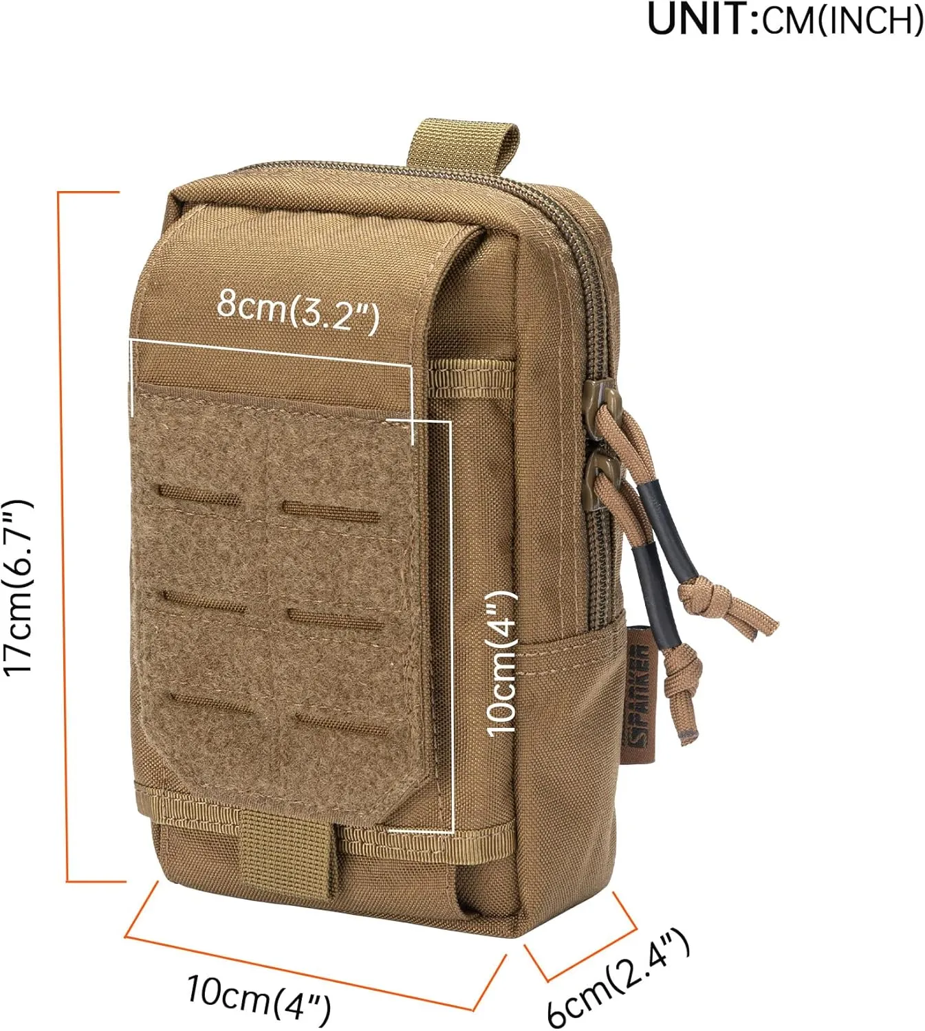 EXCELLENT ELITE SPANKER Tactical EDC Pouch Molle Utility Pouches Phone Holster Pouch Waist Bag Tool Pouch for Molle Accesssories