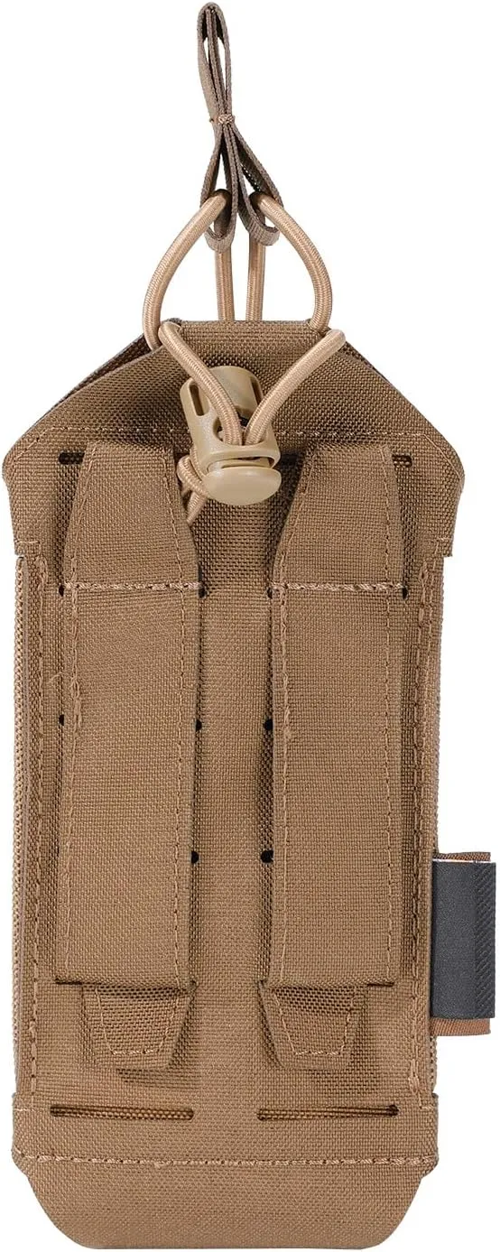 EXCELLENT ELITE SPANKER Tactical Universal Radio Holster Holder Molle Radio Pouch Adjustable for Duty Belt,Vest for Two Ways Walkie Talkie