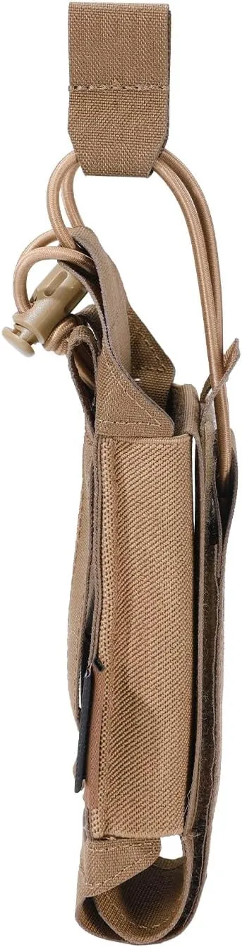 EXCELLENT ELITE SPANKER Tactical Universal Radio Holster Holder Molle Radio Pouch Adjustable for Duty Belt,Vest for Two Ways Walkie Talkie