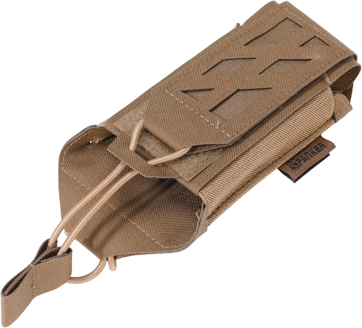 EXCELLENT ELITE SPANKER Tactical Universal Radio Holster Holder Molle Radio Pouch Adjustable for Duty Belt,Vest for Two Ways Walkie Talkie