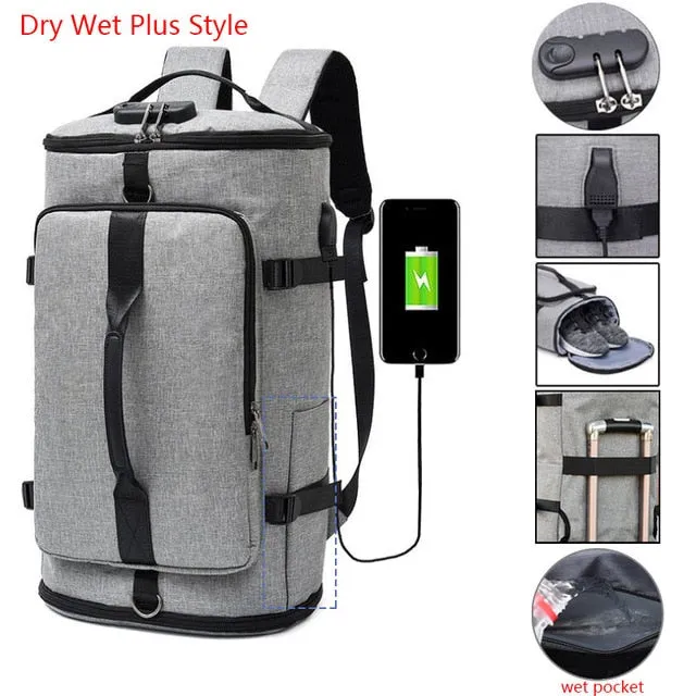 Exclusive discounts XA684WA Sport Training backpack Men State-of-the-art Gymtas Sac Outdoor USB Sports for Laptop Anti-theft Gym Bags Tas Travel Bag Sack De Fitness