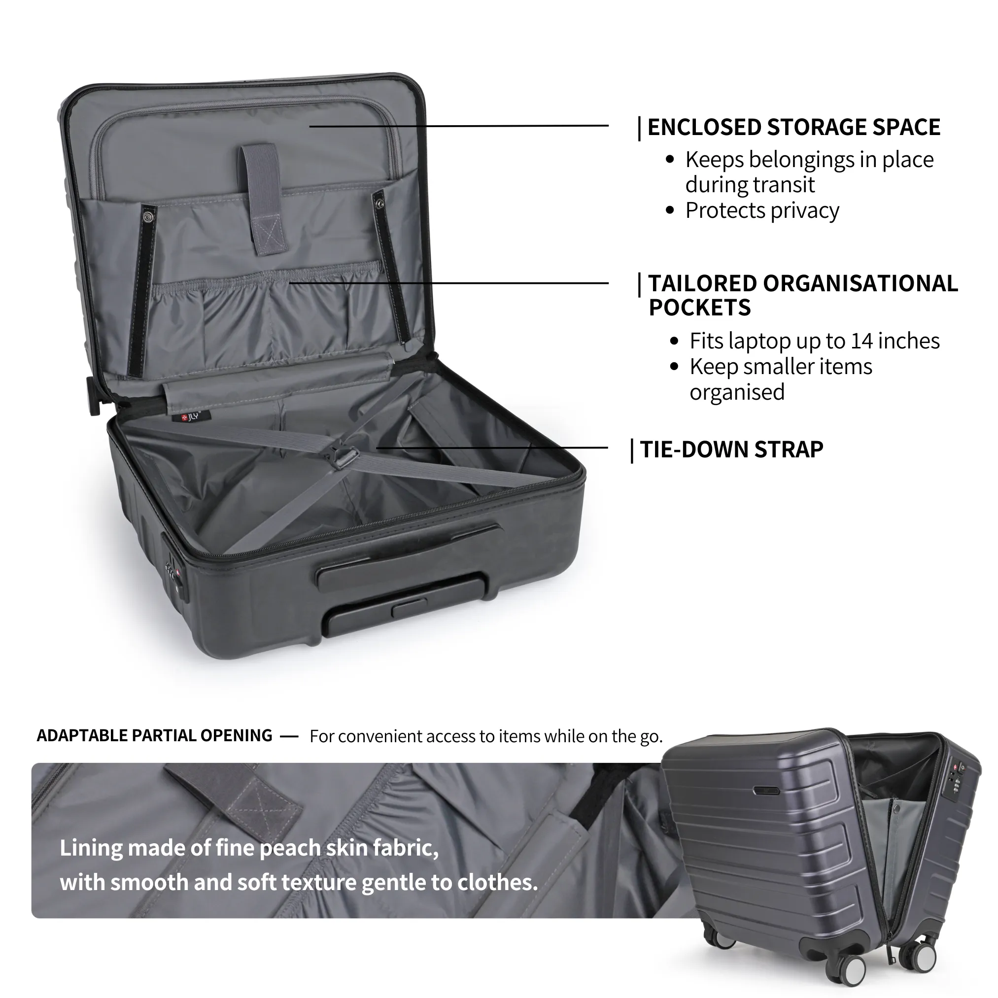 Executive - Lightweight - Cabin Suitcase (40.5cm)
