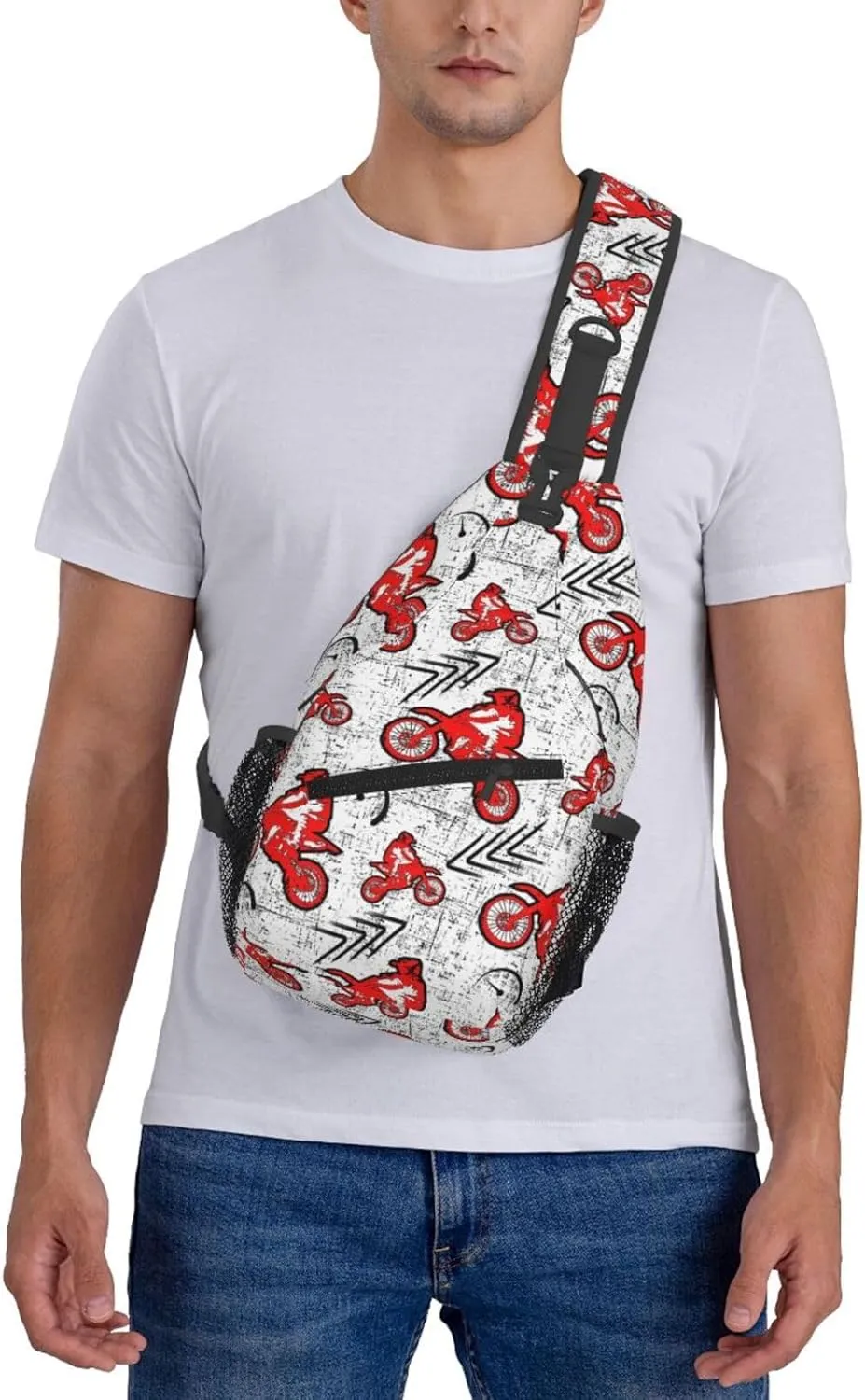 Extreme Auttern Motocross Chest Sling Bag Crossbody Shoulder Backpack Bag Gym Cycling Daypack Travel Hiking Cross Bag