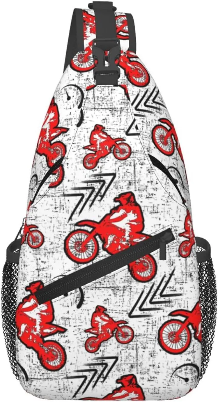 Extreme Auttern Motocross Chest Sling Bag Crossbody Shoulder Backpack Bag Gym Cycling Daypack Travel Hiking Cross Bag