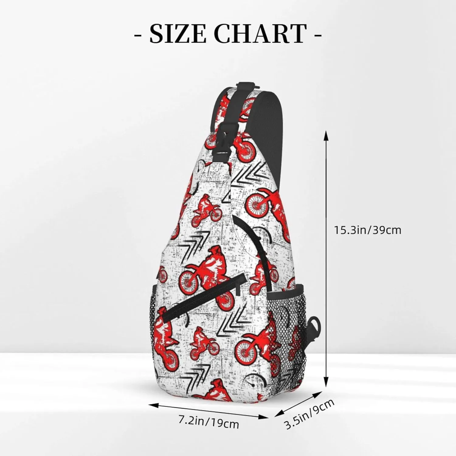 Extreme Auttern Motocross Chest Sling Bag Crossbody Shoulder Backpack Bag Gym Cycling Daypack Travel Hiking Cross Bag