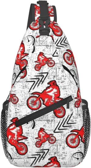 Extreme Auttern Motocross Chest Sling Bag Crossbody Shoulder Backpack Bag Gym Cycling Daypack Travel Hiking Cross Bag