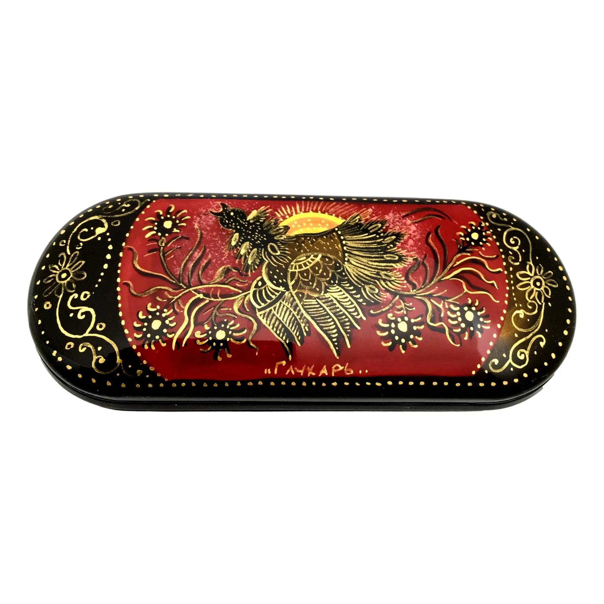 Eyeglass Hard Shell Case Original Folk Artwork