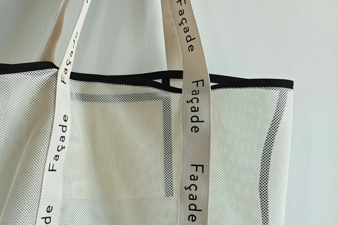 Facade tote bag - cream