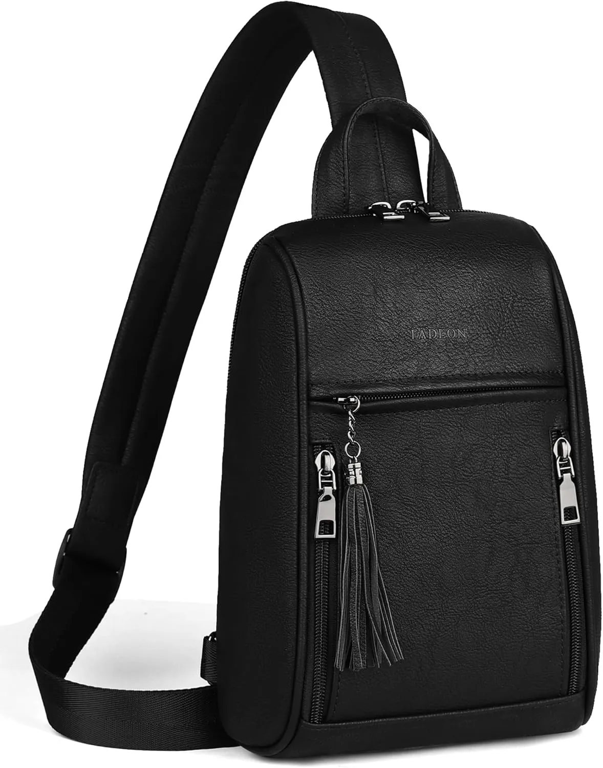 FADEON Sling Bag for Women Crossbody Purse Sling Bags, Designer Sling Purses Medium Travel Multi-Pocket Sling Backpack