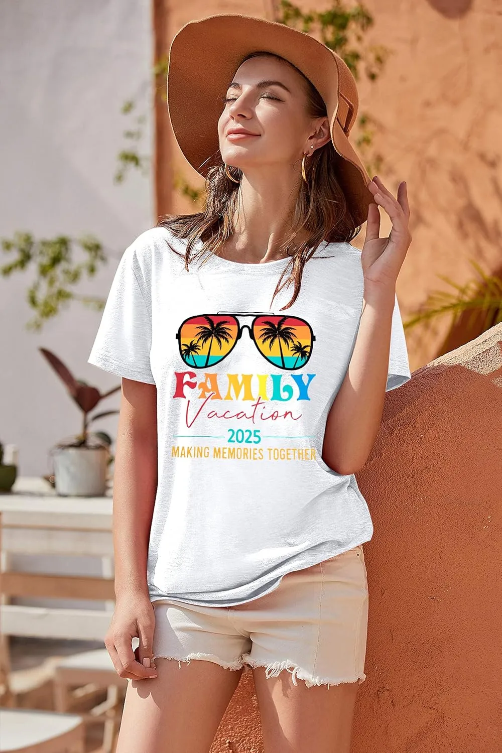Family Vacation 2025 Shirt Women Beach Shirt Making Memories Beach Trip 2025 T-Shirt Summer Vacation Tee Tops