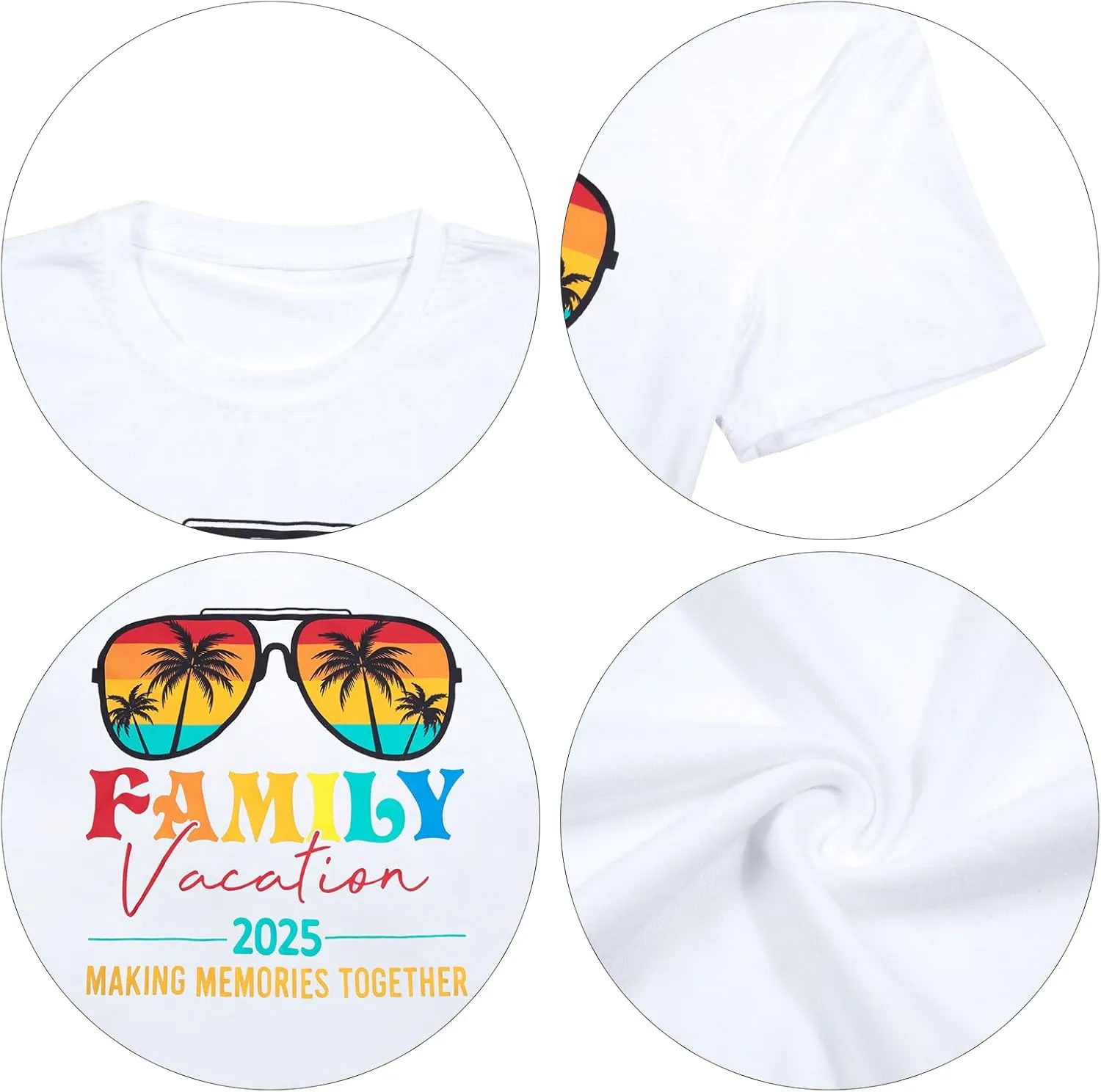 Family Vacation 2025 Shirt Women Beach Shirt Making Memories Beach Trip 2025 T-Shirt Summer Vacation Tee Tops