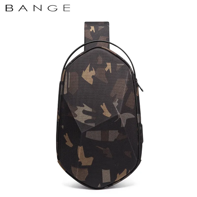 Fashion Men's Hard Shell Polyhedron Trendy Men's Chest Bags