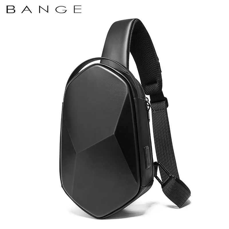 Fashion Men's Hard Shell Polyhedron Trendy Men's Chest Bags