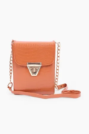 Fashion Mobile Cross-body Sling Bag for Girls( Tan )
