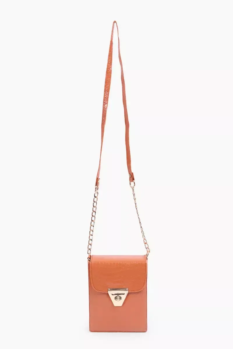 Fashion Mobile Cross-body Sling Bag for Girls( Tan )