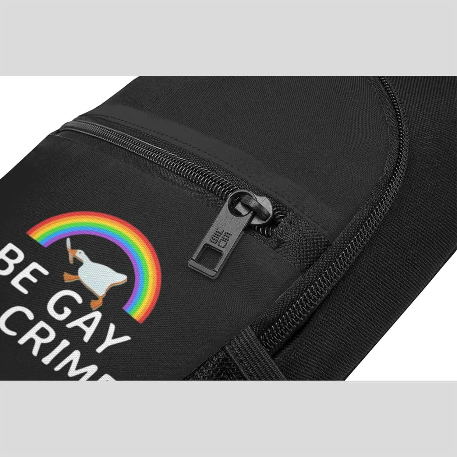 Fashion One-Shoulder Bag Be Gay do Crime Anti-Theft Crossbody Shoulder Chest Bag