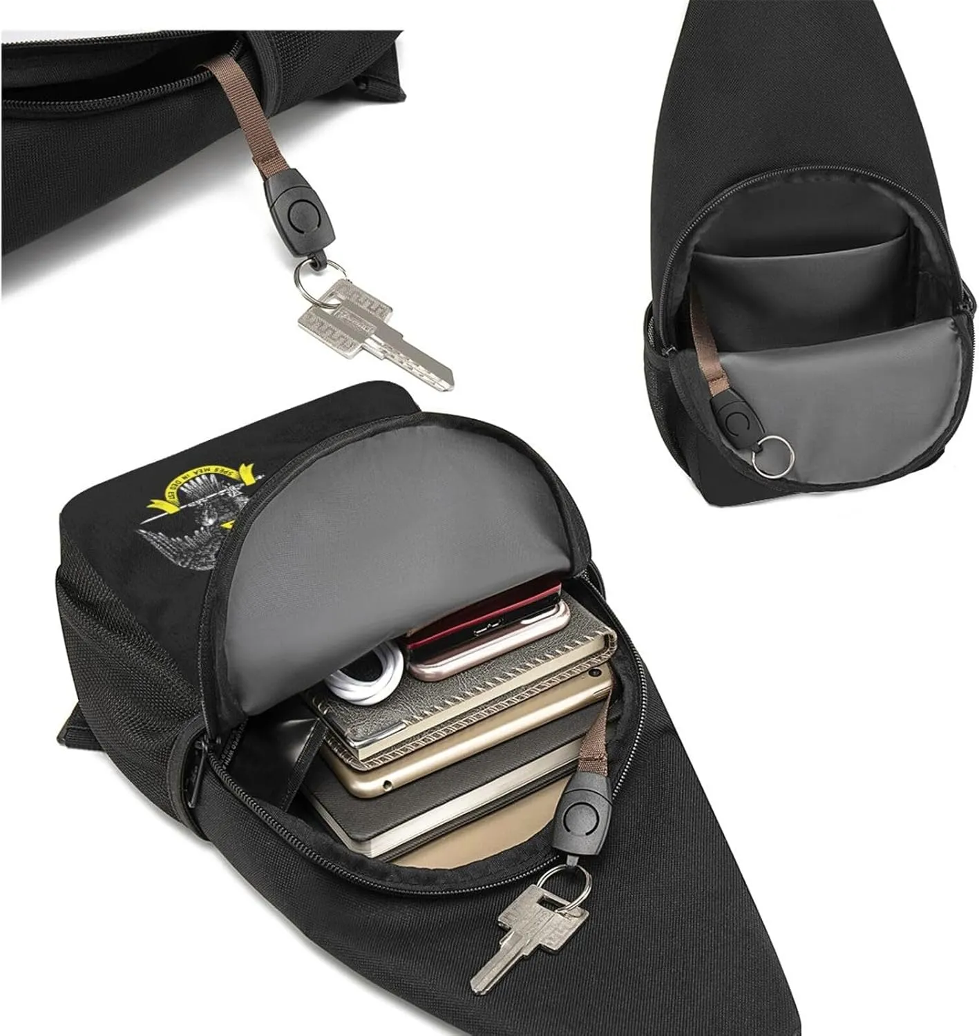 Fashion One-Shoulder Bag Freemasonry and Scottish Rite Anti-Theft Crossbody Shoulder Chest Bag
