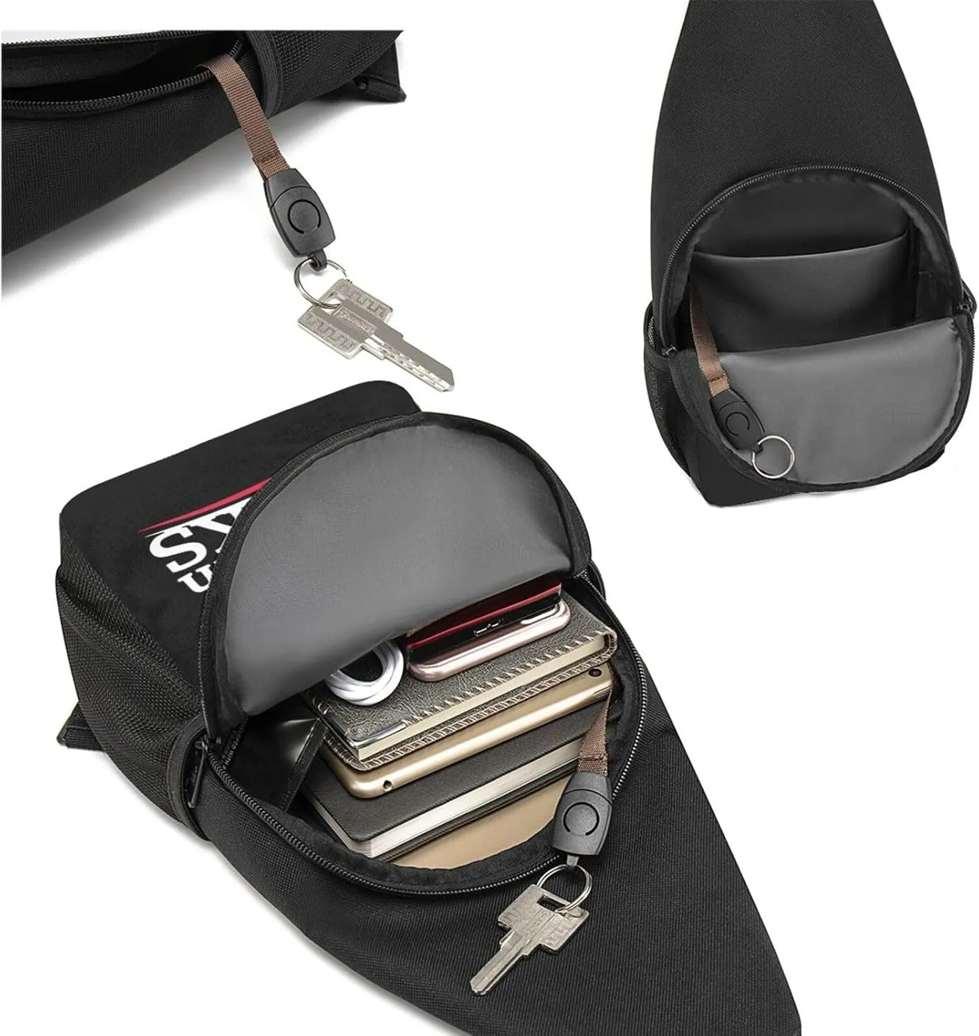 Fashion One-Shoulder Bag Socialism Sucks Anti-Theft Crossbody Shoulder Chest Bag