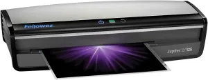 Fellowes Jupiter 2 125 Laminator with 10 Pouches, 12.5 Inch (5734101), Black & Grey