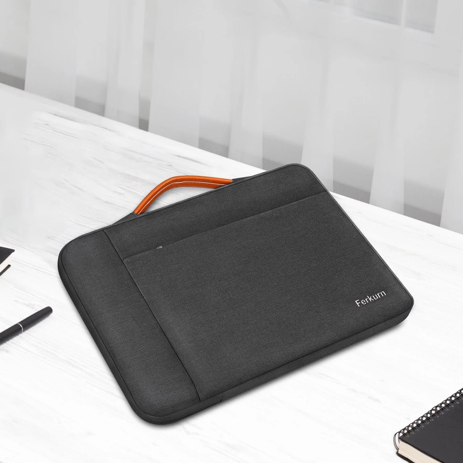 Ferkurn Laptop Case Bag Chromebook Case Sleeve for MacBook Air/Pro, Dell Inspiron, ASUS Zenbook, HP Pavilion, Lenovo IdeaPad, Samsung Chromebook, Acer, Computer Carrying Bag Cover, Black, 11 Inch
