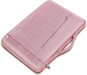 Ferkurn Laptop Case Sleeve for Men Women Chromebook Case Compatible with MacBook Air/Pro Lenovo Surface HP Dell ASUS Acer, 14 inch, Pink