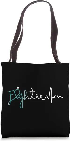 Fighter- Interstitial Cystitis Awareness Supporter Ribbon Tote Bag