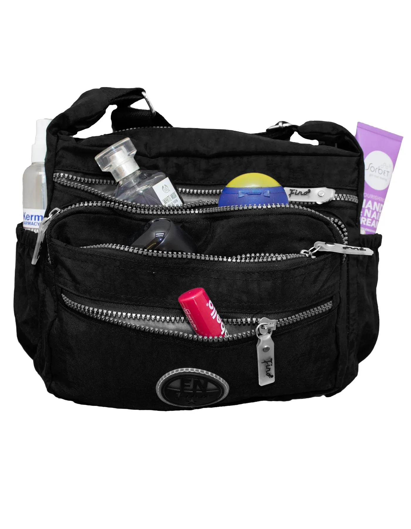 Fino SK-7738 Unisex Waterproof Ultra-Light Crinkle Nylon Crossbody Bag