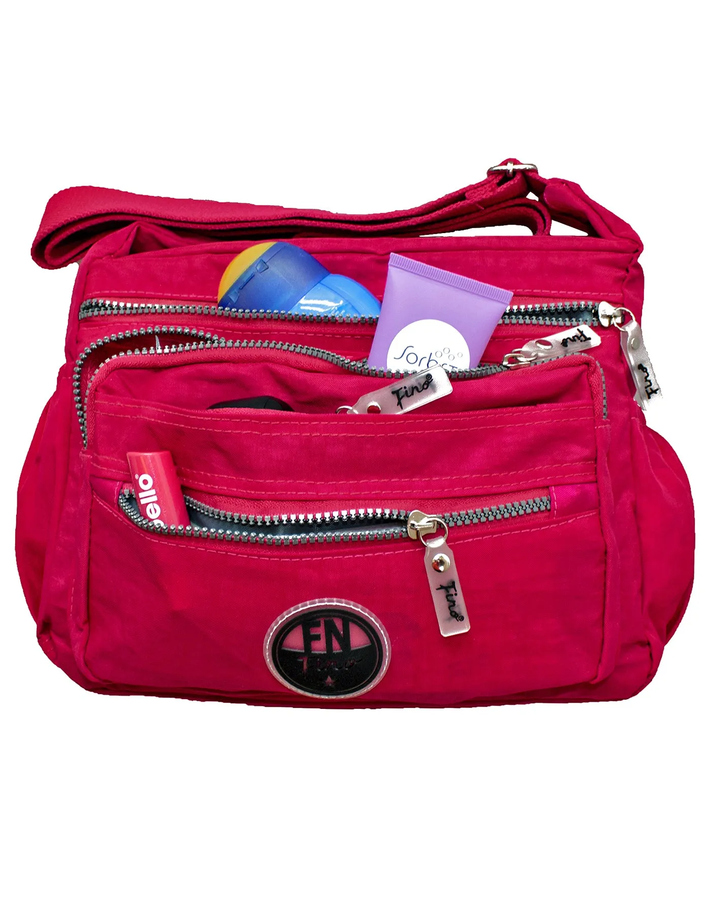 Fino SK-7738 Unisex Waterproof Ultra-Light Crinkle Nylon Crossbody Bag