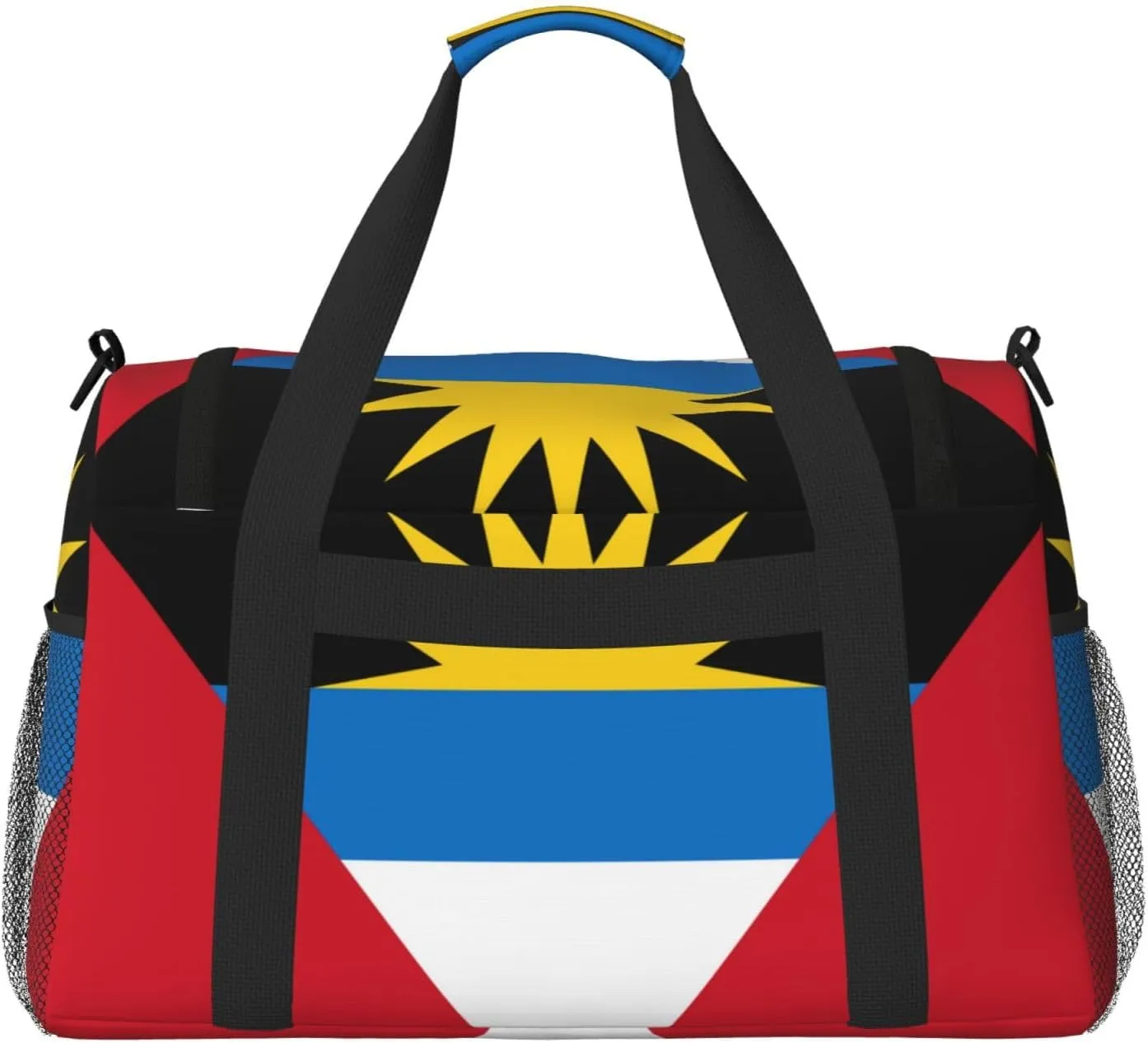 Flag Of Antigua Barbuda Travel Duffel Bag Large Foldable Waterproof Overnight Bag For Beach Swim Bags Pool Sports Gym