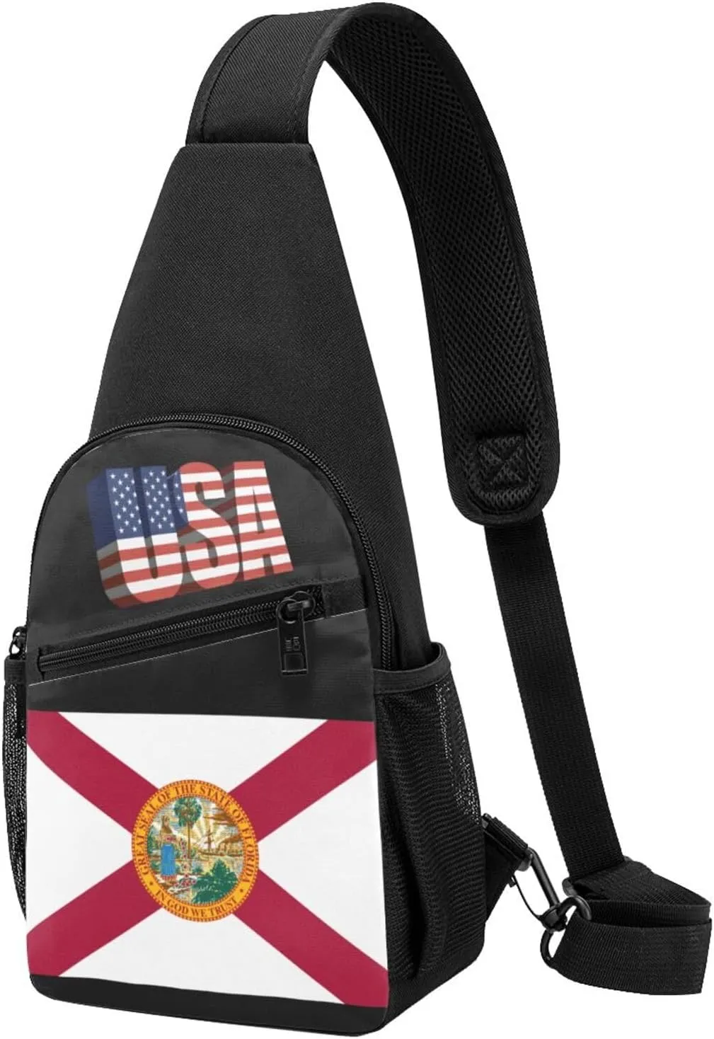 Flag of Florida，Fashion One-Shoulder Bag，Anti-Theft Crossbody Shoulder Chest Bag