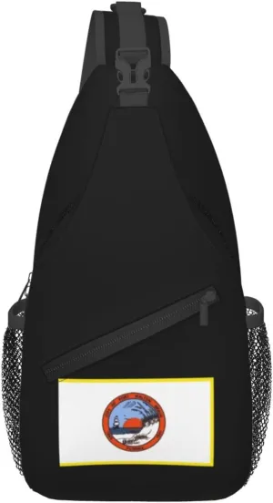 Flag Of Fort Walton Beach, Florida Crossbody Bags For Women Men Chest Backpack Gym Shoulder Bag Travel Outdoor Sports Casual Crossbody Bags