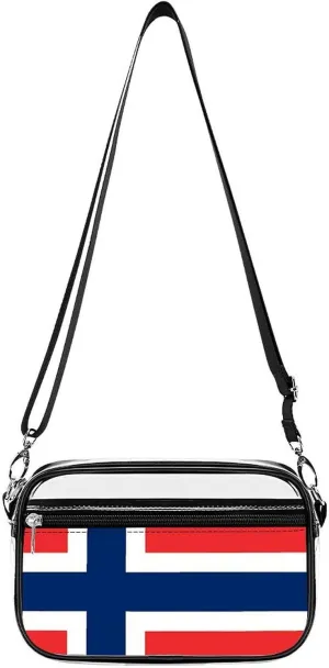 Flag of Norway Clear Purse Stadium Crossbody Bags for Women and Men Adjustable Shoulder Handbags
