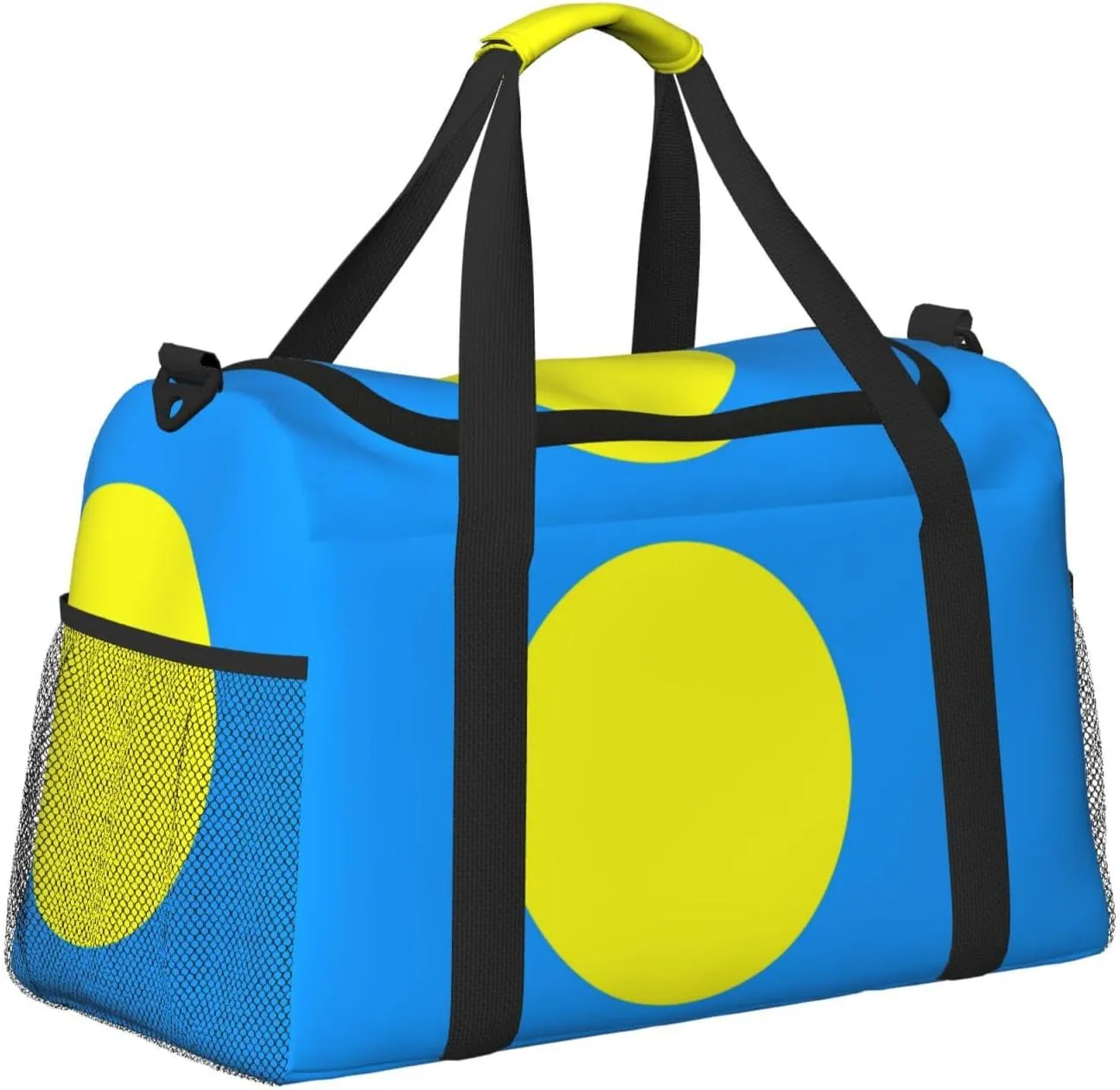 Flag Of Palau Travel Duffel Bag Large Foldable Waterproof Overnight Bag For Beach Swim Bags Pool Sports Gym