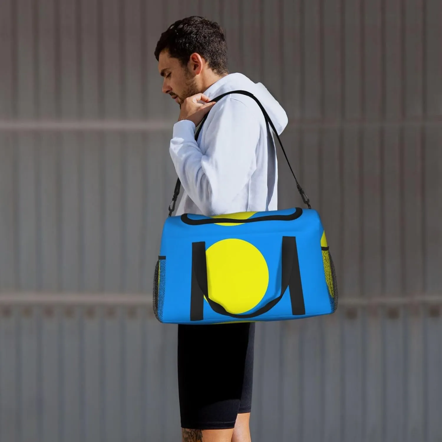 Flag Of Palau Travel Duffel Bag Large Foldable Waterproof Overnight Bag For Beach Swim Bags Pool Sports Gym
