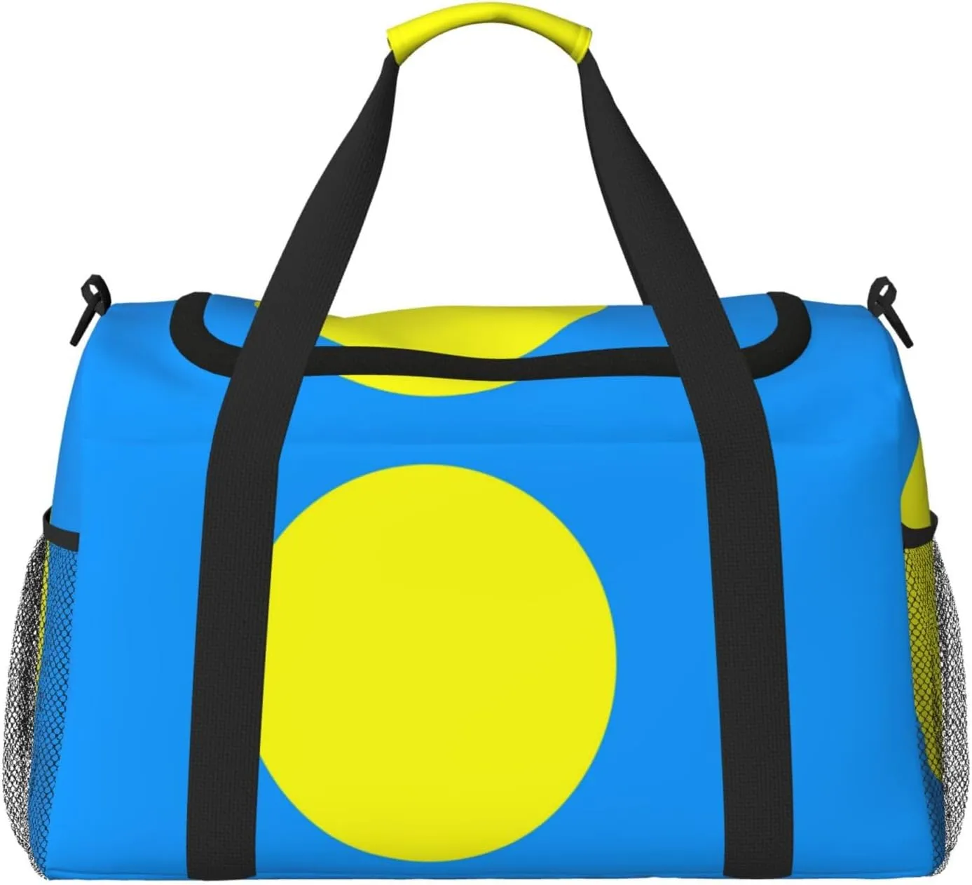 Flag Of Palau Travel Duffel Bag Large Foldable Waterproof Overnight Bag For Beach Swim Bags Pool Sports Gym