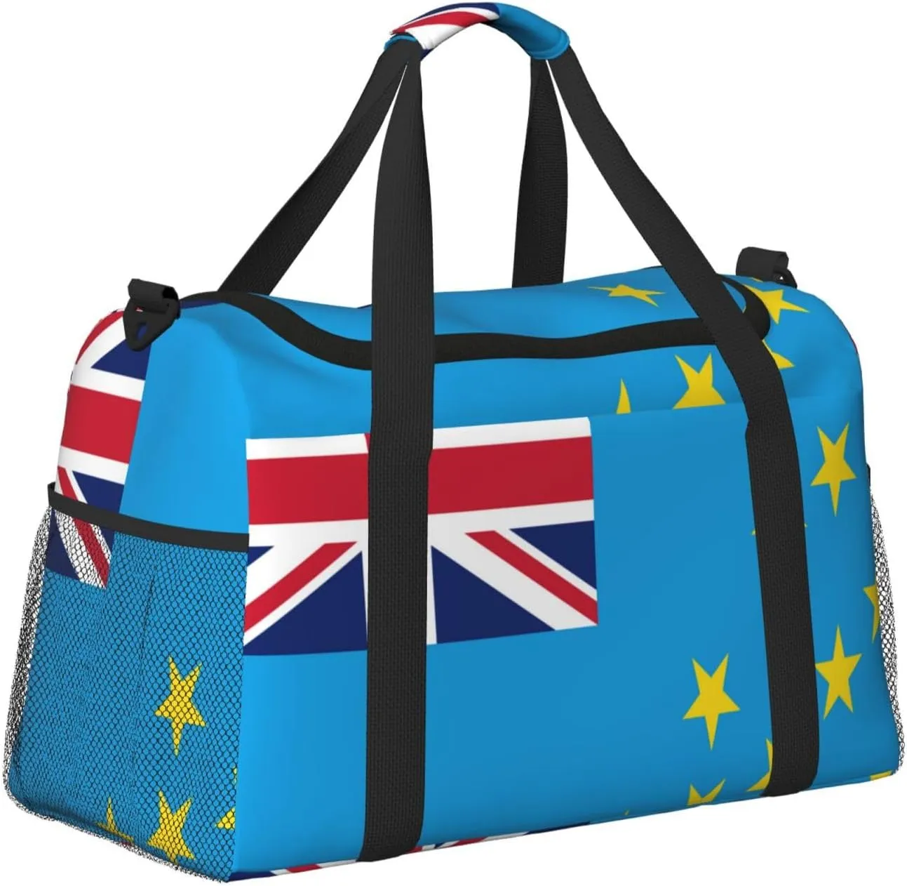 Flag Of Tuvalu Travel Duffel Bag Large Foldable Waterproof Overnight Bag For Beach Swim Bags Pool Sports Gym
