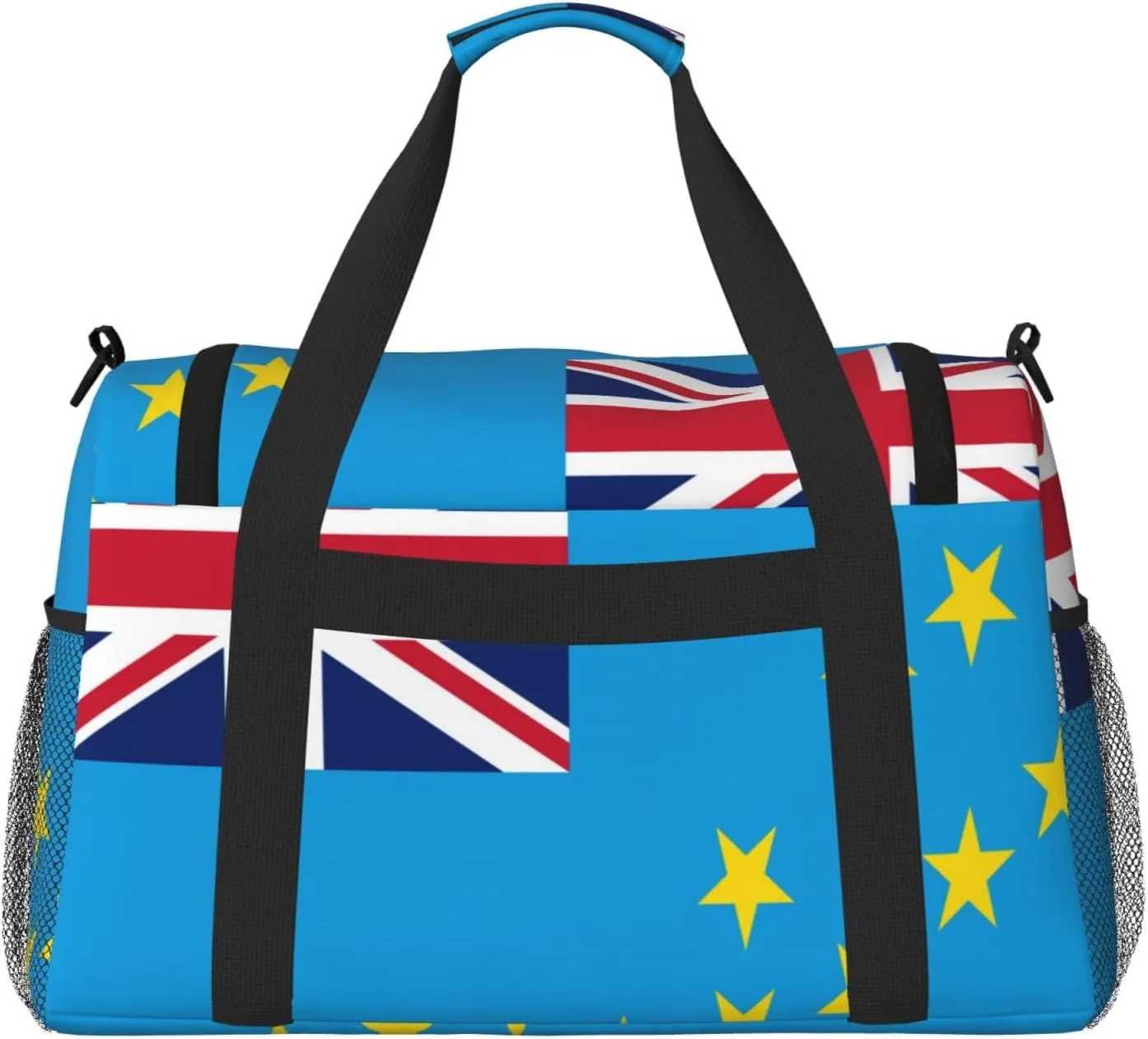 Flag Of Tuvalu Travel Duffel Bag Large Foldable Waterproof Overnight Bag For Beach Swim Bags Pool Sports Gym