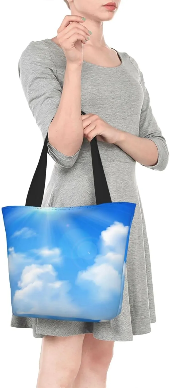 Flaming Soccer Ball Tote Bag for Women, Travel Tote Handbags for Gym