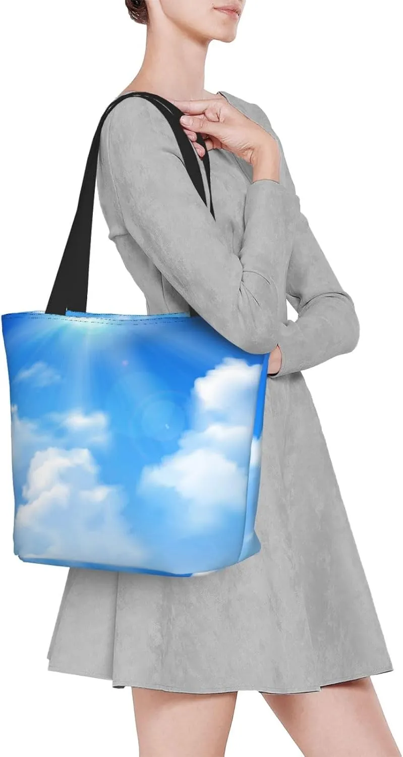 Flaming Soccer Ball Tote Bag for Women, Travel Tote Handbags for Gym