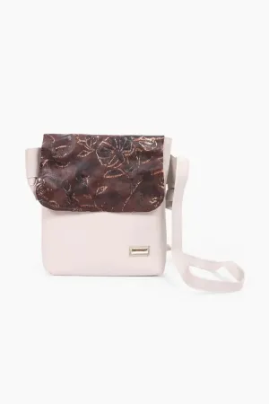 Floral Printed Premium Sling Bag for Women & Girls( Beige )
