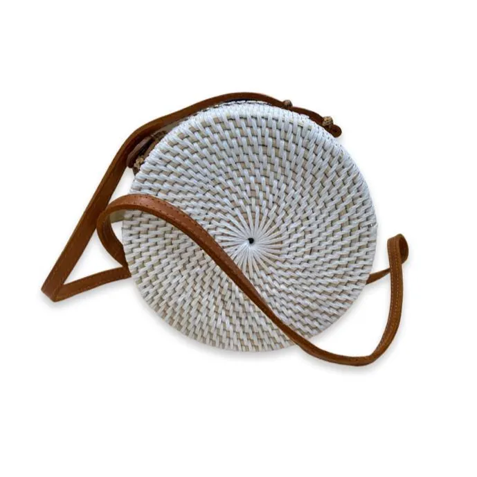 Flower Rattan Bag