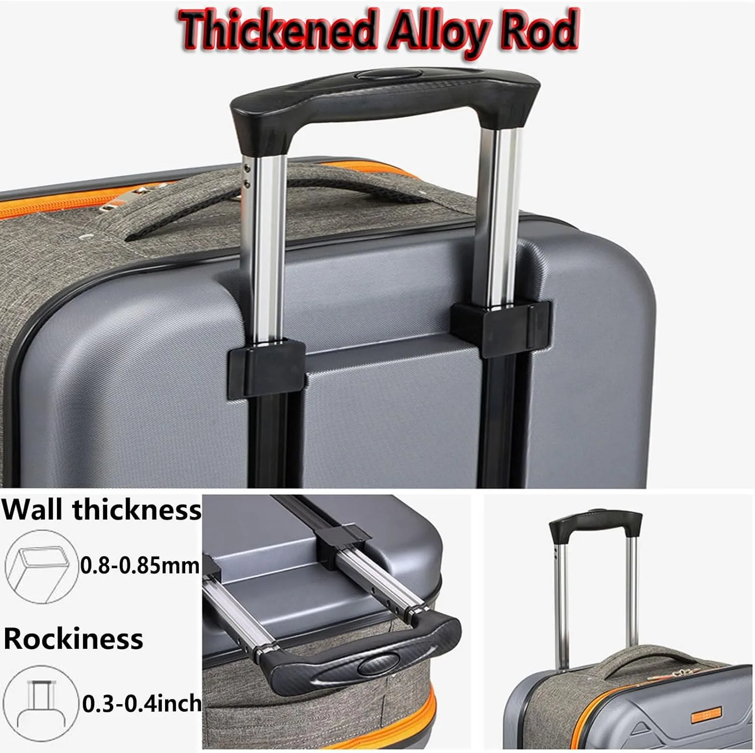 Foldable Luggage, Space Separation Design, Large Capacity Hand Suitcase,Resistant To Drop And Pressure, Hard Shell Storage Box (Color : Blue, Size : 24inch)