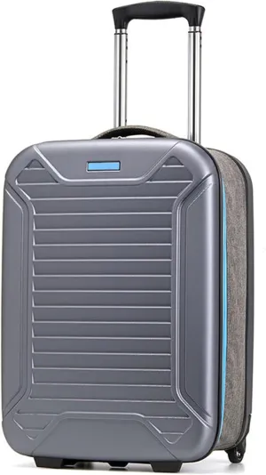 Foldable Luggage, Space Separation Design, Large Capacity Hand Suitcase,Resistant To Drop And Pressure, Hard Shell Storage Box (Color : Blue, Size : 24inch)