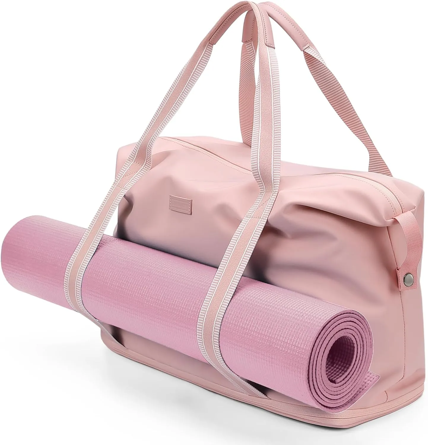 Foldable Travel Duffel Bag Carry On Yoga Tote Bags for Women Travel Sport Gym Hospital Bag Labor and Delivery Overnight Luggage Bag,40L,Pink