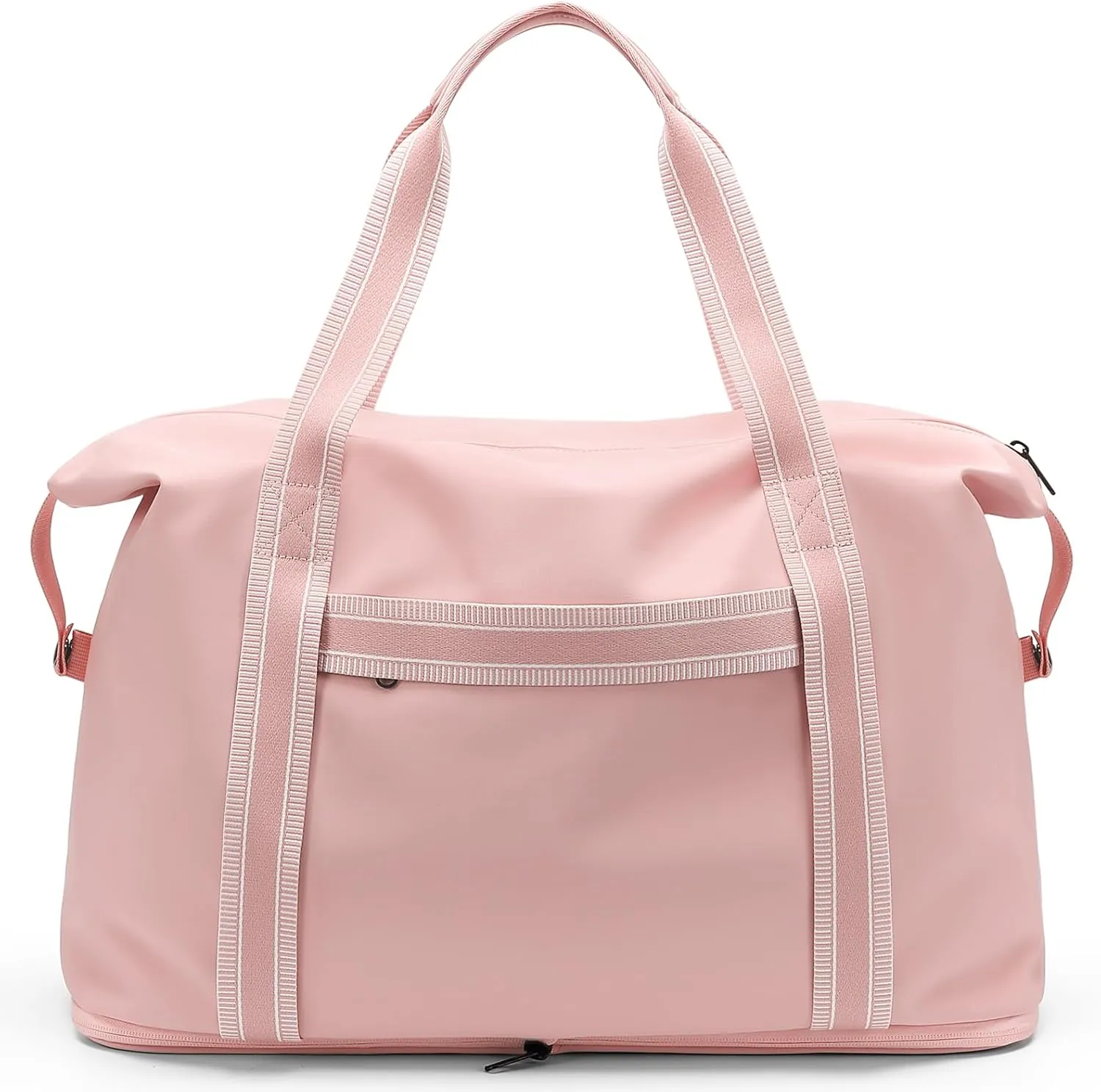 Foldable Travel Duffel Bag Carry On Yoga Tote Bags for Women Travel Sport Gym Hospital Bag Labor and Delivery Overnight Luggage Bag,40L,Pink